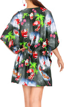 Load image into Gallery viewer, LA LEELA Santa Claus Bikini Christmas Cover up Black_X795 OSFM 16-28W[XL- 4X]