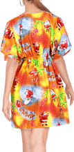 Load image into Gallery viewer, LA LEELA Santa Claus Bikini Christmas Cover up Red_X512 OSFM 14-24W[L- 3X]