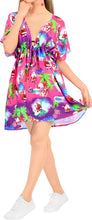 Load image into Gallery viewer, LA LEELA Christmas Women Bikini Cover up Santa OSFM 14-24W[L-3X] Pink_X785