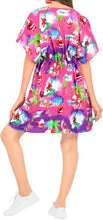 Load image into Gallery viewer, LA LEELA Christmas Women Bikini Cover up Santa OSFM 14-24W[L-3X] Pink_X785