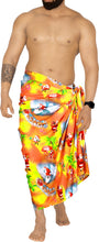 Load image into Gallery viewer, LA LEELA Santa Claus Sarong Beach wear Pareo Cover Up Red_X515 78&quot;X&quot; Christmas