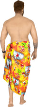 Load image into Gallery viewer, LA LEELA Santa Claus Sarong Beach wear Pareo Cover Up Red_X515 78&quot;X&quot; Christmas
