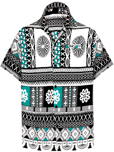 la-leela-shirt-casual-button-down-short-sleeve-beach-shirt-men-aloha-pocket-Shirt-Green_AA104
