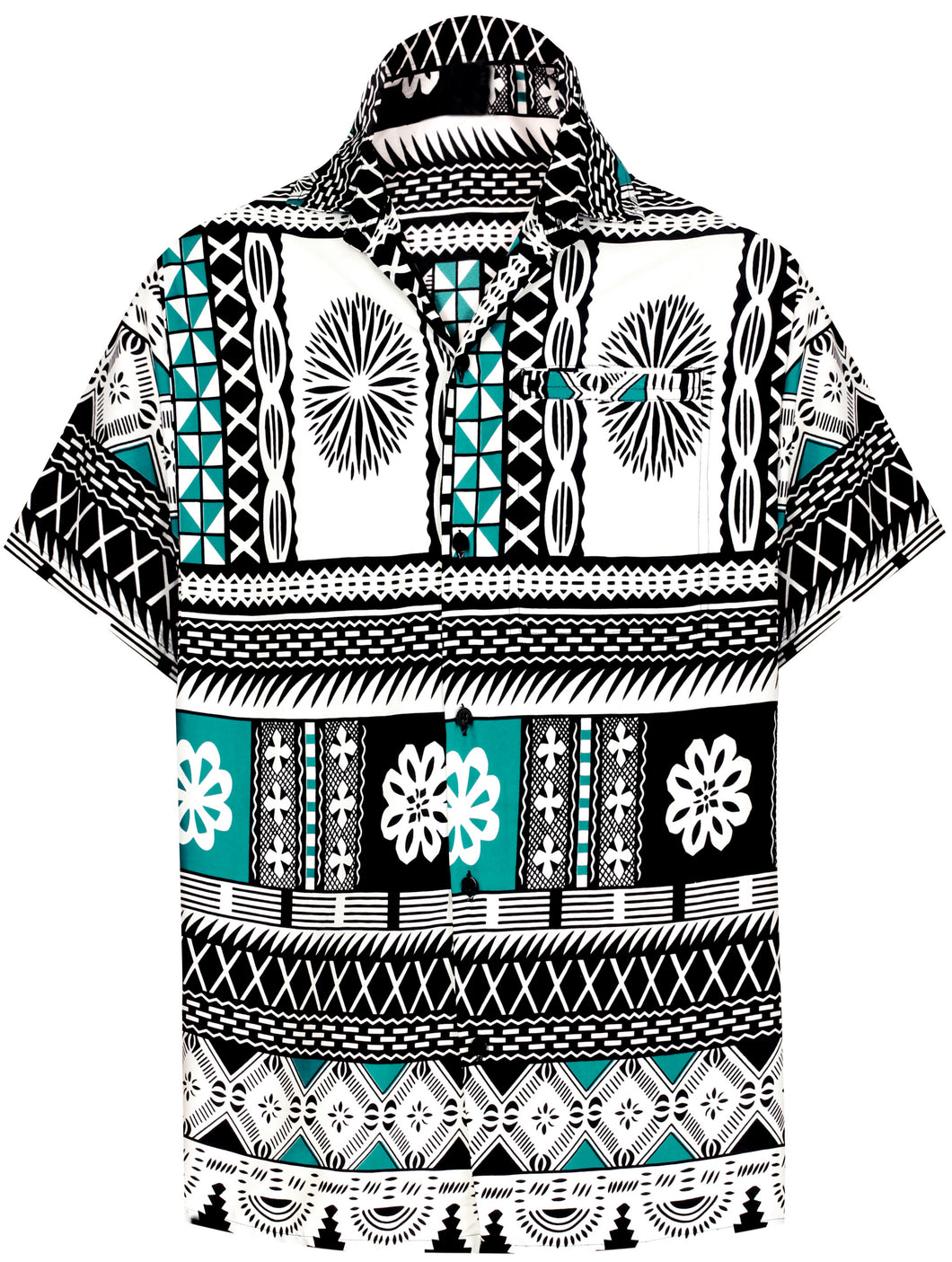 la-leela-shirt-casual-button-down-short-sleeve-beach-shirt-men-aloha-pocket-Shirt-Green_AA104