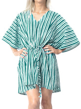 Load image into Gallery viewer, LA LEELA Summer Swim Beach Cover up Swimsuit Teal Blue_X791 OSFM 16-28W [XL- 4X]