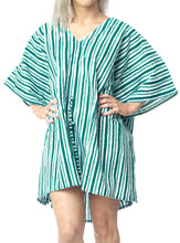 Load image into Gallery viewer, LA LEELA Summer Swim Beach Cover up Swimsuit Teal Blue_X791 OSFM 16-28W [XL- 4X]
