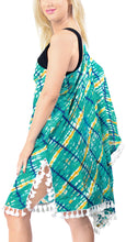 Load image into Gallery viewer, LA LEELA Swimwear Bathing Suit Bikini Cover up Sea Green_X809 OSFM 8-18 [M- XL]