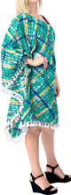 Load image into Gallery viewer, LA LEELA Swimwear Bathing Suit Bikini Cover up Sea Green_X809 OSFM 8-18 [M- XL]