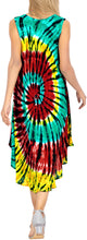 Load image into Gallery viewer, LA LEELA Women&#39;s Summer Casual Tie Dye Short Beach Dress Large-X-Large Red_AA276