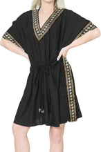 Load image into Gallery viewer, LA LEELA Summer Swimwear Beach Cover up Swimsuit Black_X788 OSFM 16-32W [XL- 5X]