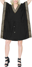 Load image into Gallery viewer, LA LEELA Summer Swimwear Beach Cover up Swimsuit Black_X788 OSFM 16-32W [XL- 5X]