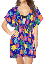 Load image into Gallery viewer, LA LEELA Women Bikini Swim Bathing Suit Cover Ups Blue_X862 OSFM 14-24W [L- 3X]