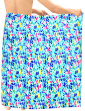 Load image into Gallery viewer, HAPPY BAY 3D HD Men&#39;s Sarong Hawaiian Beach Bathing Suit 78&quot;X42&quot; Blue Y580 909779