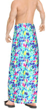 Load image into Gallery viewer, HAPPY BAY 3D HD Men&#39;s Sarong Hawaiian Beach Bathing Suit 78&quot;X42&quot; Blue Y580 909779