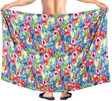 Load image into Gallery viewer, HAPPY BAY 3D HD Men&#39;s Hawaiian Sarong Beachwear Swimsuit Towel 78&quot;X42&quot; Blue Y584 909783