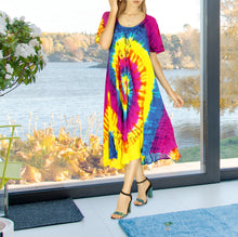 Load image into Gallery viewer, LA LEELA Women&#39;s Elegant Casual Beach Dress For Everyday Medium-Large Pink_AA285