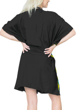 Load image into Gallery viewer, LA LEELA Women&#39;s Beach Cover ups Bikini Swimwear OSFM 16-32W [XL-5X] Black_X982
