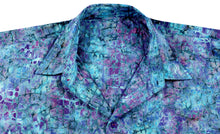 Load image into Gallery viewer, la-leela-men-casual-wear-cotton-hand-printed-blue-hawaiian-shirt-size-s-xxl
