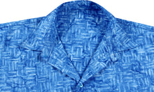 Load image into Gallery viewer, la-leela-men-casual-wear-cotton-hand-printed-royal-blue-size-x-xxl
