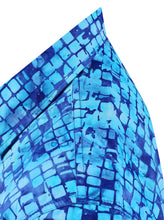 Load image into Gallery viewer, la-leela-men-casual-wear-cotton-hand-batik-printed-blue-hawaiian-aloha-shirt-size-s-xxl