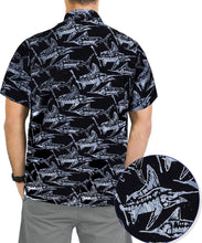 Load image into Gallery viewer, la-leela-men-casual-wear-cotton-hand-print-batik-black-grey-size-s-xxl
