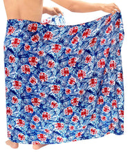 Load image into Gallery viewer, LA LEELA Swimsuit Sarong Wrap Cover ups Plain Beachwear Bathing Suit Swimwear Menswear