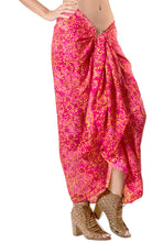 Load image into Gallery viewer, LA LEELA Womens Beach Swimsuit Cover Up Sarong Swimwear Cover-Up Wrap Skirt Plus Size Large Maxi FO