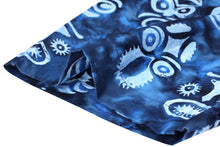 Load image into Gallery viewer, la-leela-men-casual-men-wear-summer-100-cotton-hand-printed-royal-blue-aloha-hawaiian-shirt-size-s-xxl