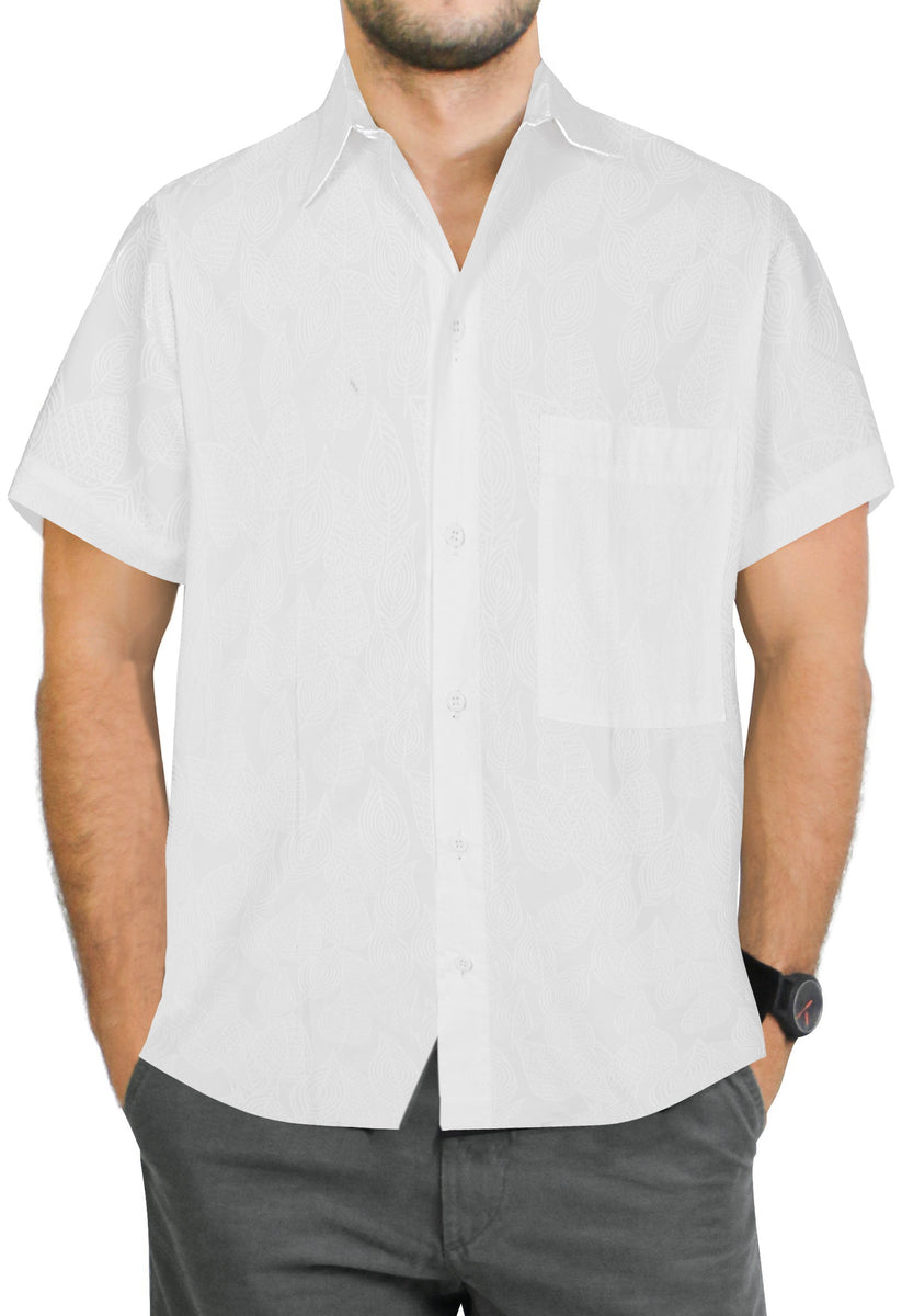 LA LEELA Men's Wear Summer Everyday Essentials Holiday Casual Shirt 100 ...