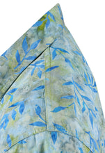 Load image into Gallery viewer, la-leela-men-casual-wear-cotton-hand-leaf-printed-blue-hawaiian-shirt-size-s-xxl