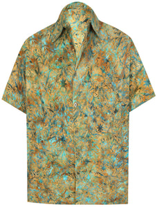 la-leela-men-casual-wear-holiday-summer-100-cotton-hand-printed-mustard-green-aloha-shirt