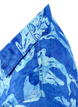 Load image into Gallery viewer, la-leela-men-casual-wear-cotton-hand-batik-fish-printed-royal-blue-hawaiian-shirt-size-s-xxl