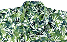 Load image into Gallery viewer, la-leela-men-casual-wear-cotton-palm-tree-printed-green-hawaiian-aloha-shirt-size-s-xxl