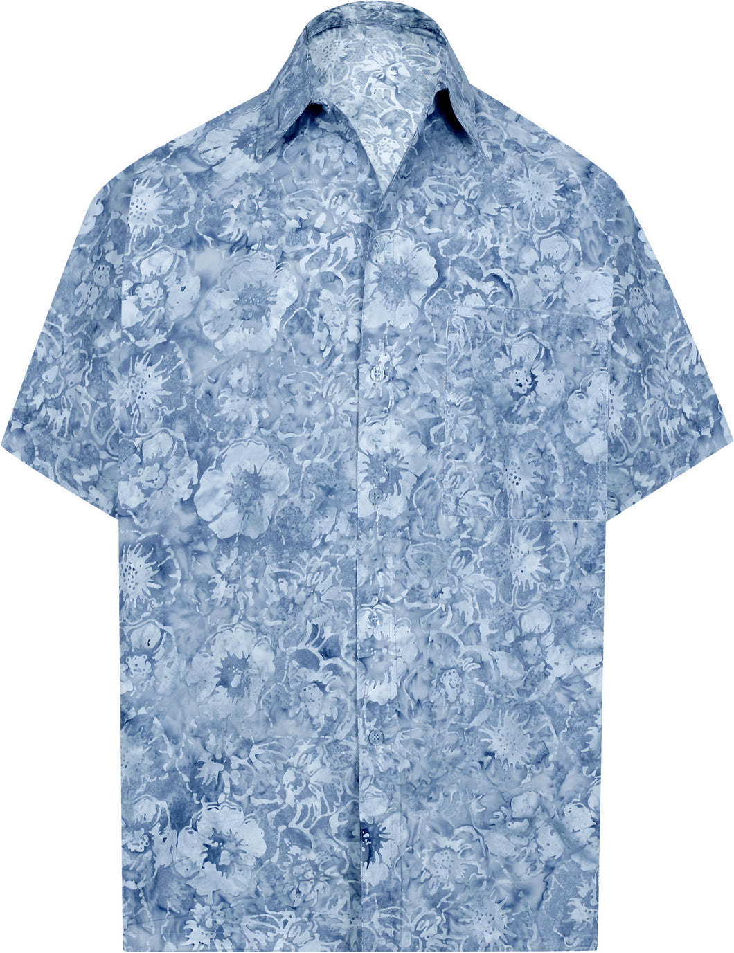 la-leela-men-casual-wear-cotton-hand-floral-printed-grey-hawaiian-shirt-size-s-xxl