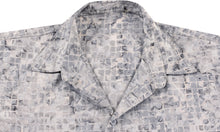 Load image into Gallery viewer, la-leela-men-casual-men-wear-summer-cotton-hand-print-batik-grey-aloha-size-s-xxl