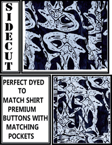 la-leela-men-casual-wear-cotton-hand-batik-fish-printed-black-hawaiian-shirt-size-s-xxl