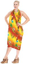 Load image into Gallery viewer, la-leela-christmas-santa-swimwear-resort-pareo-boys-78x39-orange_x868