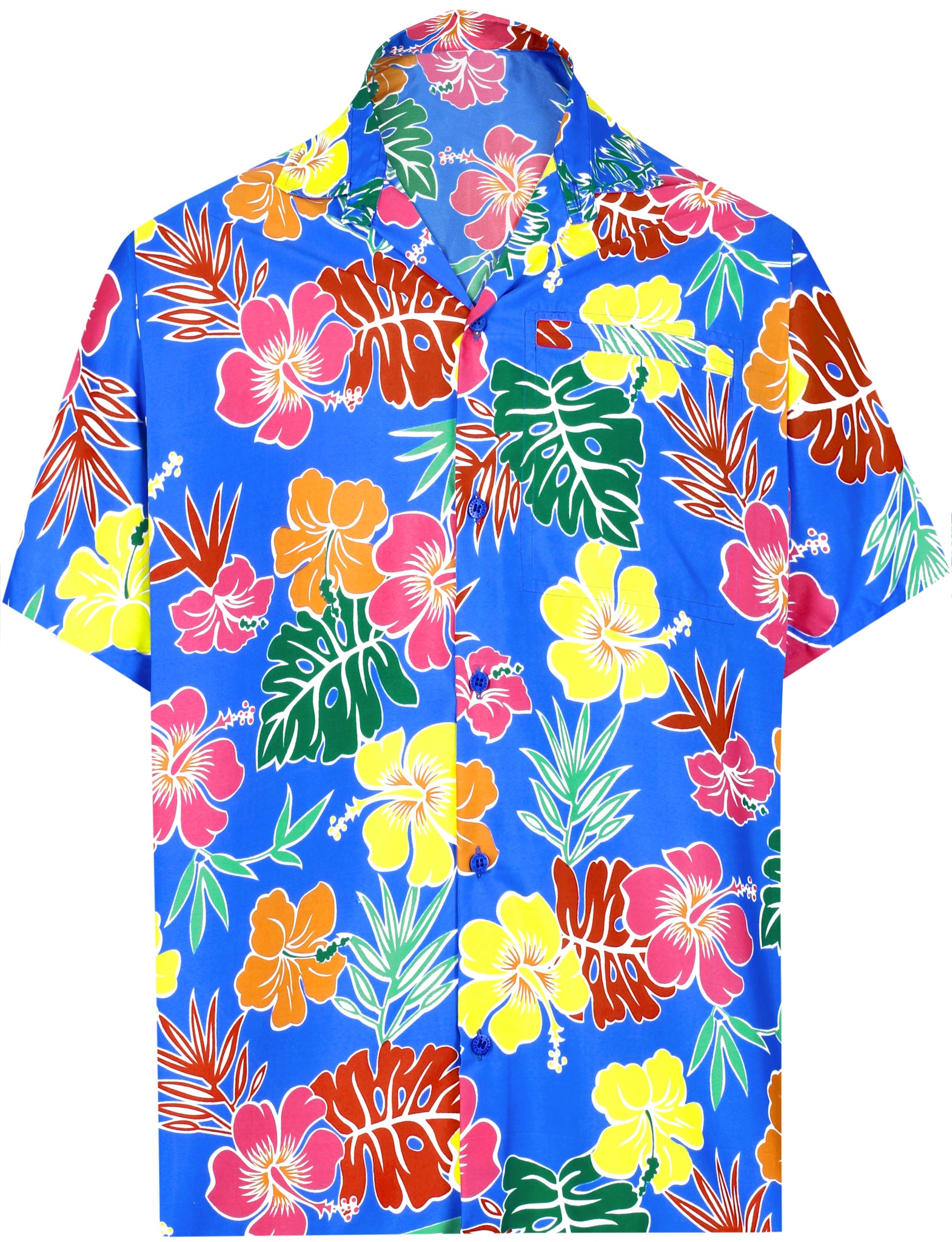 LA LEELA Shirt Casual Button Down Short Sleeve Beach Shirt Men Aloha ...