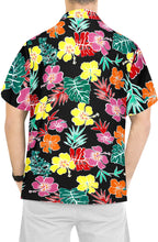 Load image into Gallery viewer, la-leela-shirt-casual-button-down-short-sleeve-beach-shirt-men-aloha-pocket-Shirt-Halloween Black_AA181