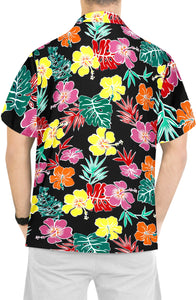 la-leela-shirt-casual-button-down-short-sleeve-beach-shirt-men-aloha-pocket-Shirt-Halloween Black_AA181