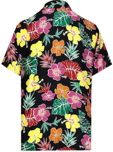 la-leela-shirt-casual-button-down-short-sleeve-beach-shirt-men-aloha-pocket-Shirt-Halloween Black_AA181