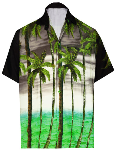 la-leela-shirt-casual-button-down-short-sleeve-beach-shirt-men-aloha-pocket-Shirt-Halloween Black_AA167