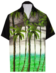 la-leela-shirt-casual-button-down-short-sleeve-beach-shirt-men-aloha-pocket-Shirt-Halloween Black_AA167