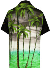 Load image into Gallery viewer, la-leela-shirt-casual-button-down-short-sleeve-beach-shirt-men-aloha-pocket-Shirt-Halloween Black_AA167