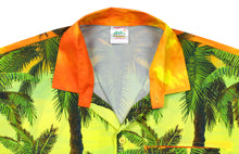 Load image into Gallery viewer, LA LEELA Men Casual Beach wear hawaiian Shirt Aloha Tropical Beach front Pocket Short sleeve Orange