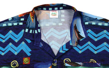 Load image into Gallery viewer, la-leela-shirt-casual-button-down-short-sleeve-beach-shirt-men-aloha-pocket-Blue_AA169