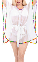 Load image into Gallery viewer, LA LEELA Women&#39;s Plus Size Bikini Cover-Ups Swimwear Dress US 14-24W White_Y271