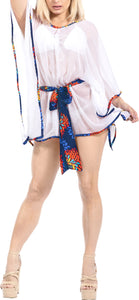 LA LEELA Women's Beach Swimsuit Cover Ups Dress Swimwear US 14-24W White_X948