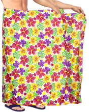 Load image into Gallery viewer, LA-LEELA-Men&#39;s-Beach-Cover-Up-Sarong-Swimsuit-Cover-Up-Pareo-One-Size-Pink_Y570