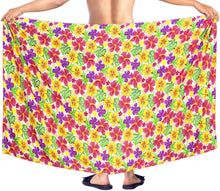 Load image into Gallery viewer, LA LEELA Men&#39;s Beach Cover Up Sarong Swimsuit Cover-Up Pareo One Size Pink_Y570